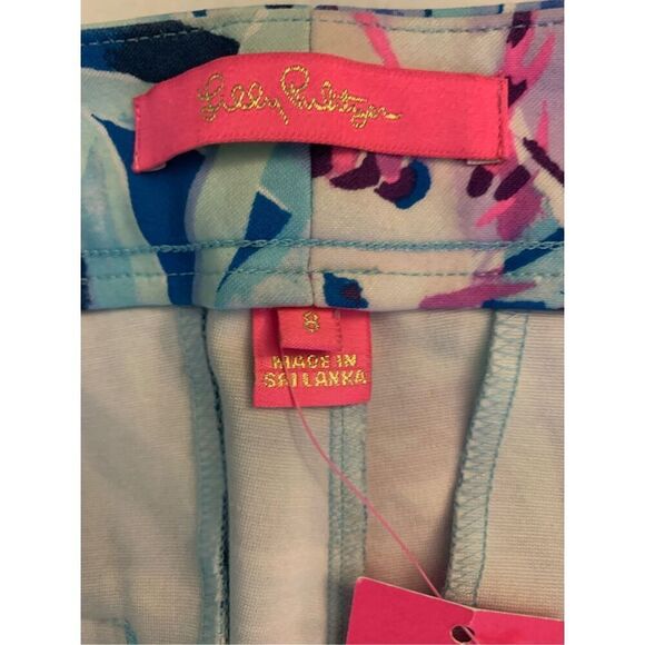 Lilly Pulitzer Kelly Knit Skinny Ankle Pants Mr Peacock B Tweethearts size 8 NEW - Picture 3 of 7